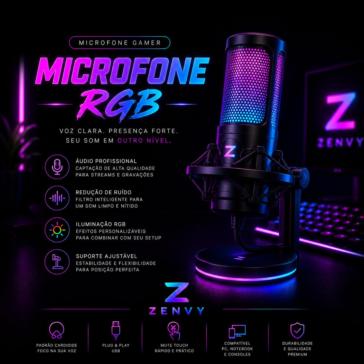 Microfone RGB