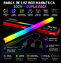 Barra de Luz RGB Magnética para Setup Gamer