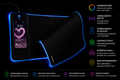 Mousepad Gamer RGB com Carregamento Sem Fio – Extra Grande