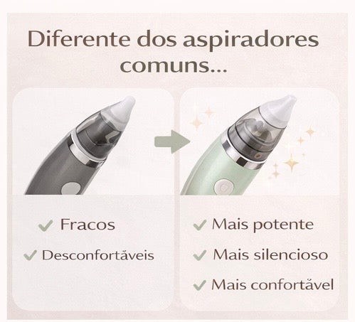 Aspirador Nasal Elétrico para Bebês | Alívio Imediato e Seguro