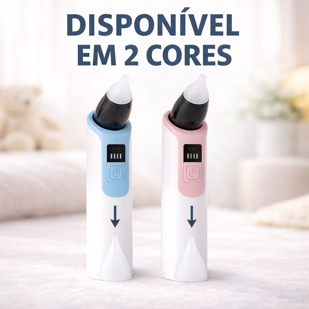 Aspirador Nasal Elétrico para Bebê | Sem Dor | 6 Níveis | Recarregável USB