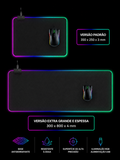 Mousepad Gamer RGB LED Extra Grande Antiderrapante para Setup
