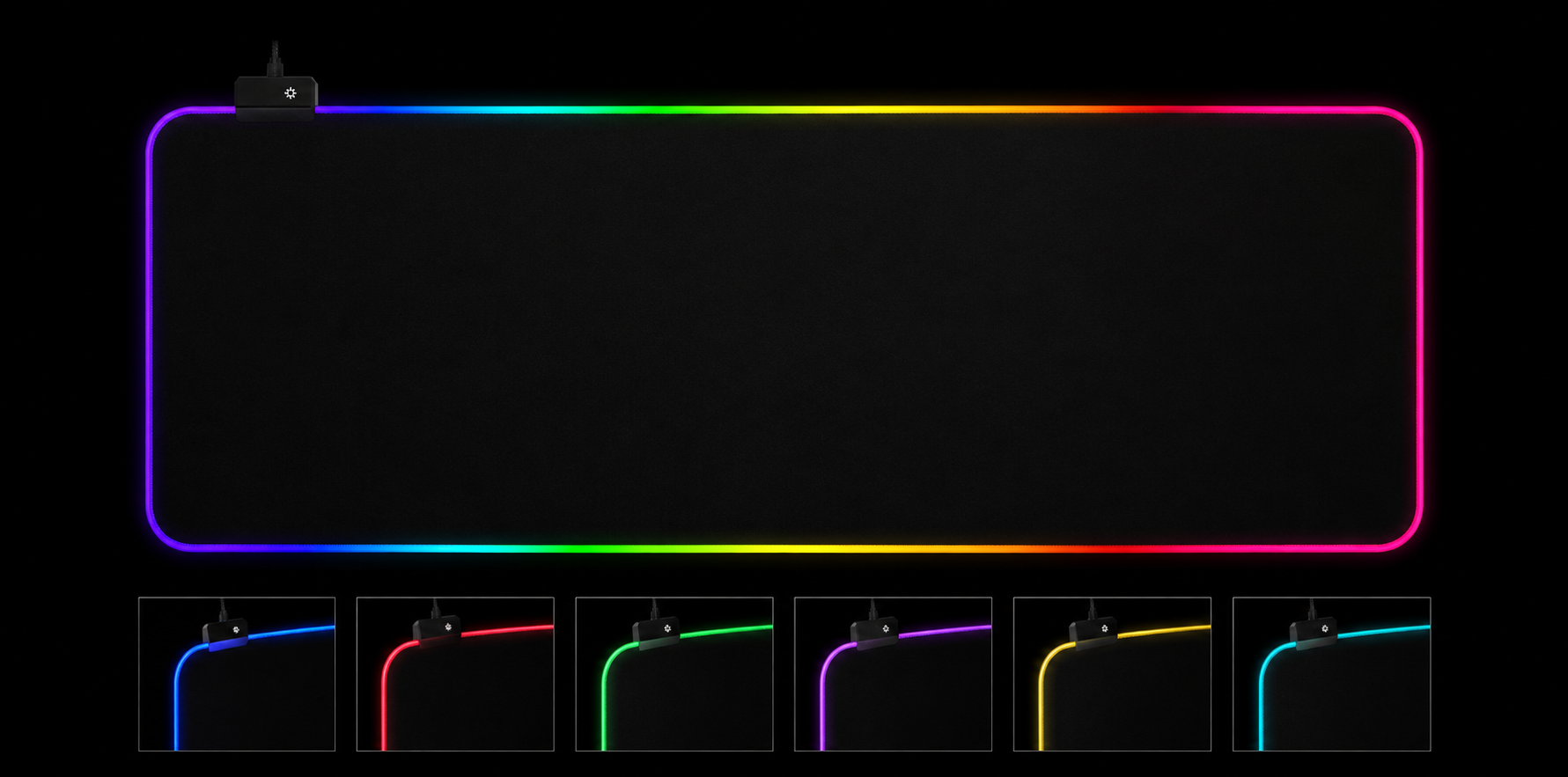 Mousepad Gamer RGB LED Grande para Setup e Escritório