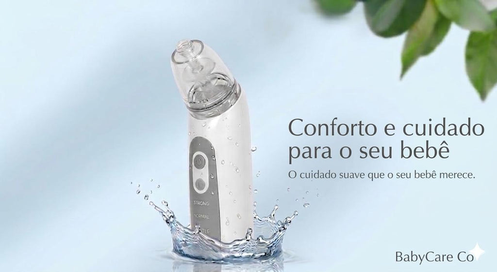 Aspirador Nasal Elétrico para Bebê – Limpeza Suave, Sem Dor e com 3 Níveis de Sucção