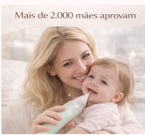 Aspirador Nasal Elétrico para Bebês | Alívio Imediato e Seguro