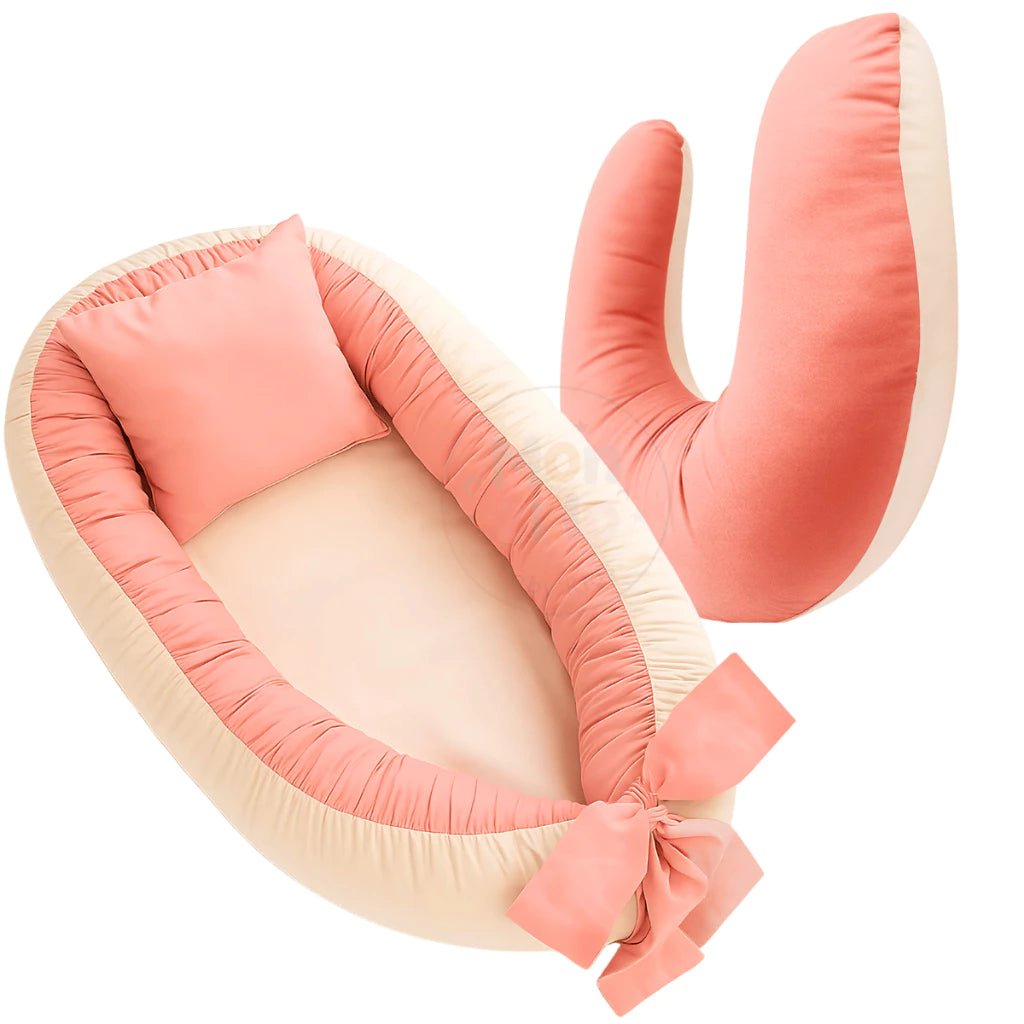 Ninho Redutor de Berço + Almofada de Amamentação 2 em 1 | 100% Conforto | Ajustável | Capa com Zíper