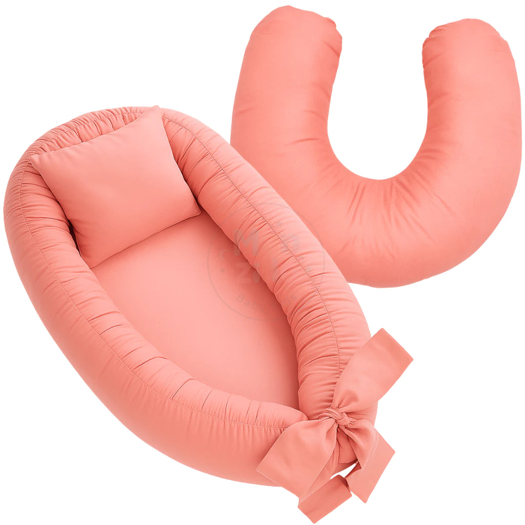 Ninho Redutor de Berço + Almofada de Amamentação 2 em 1 | 100% Conforto | Ajustável | Capa com Zíper