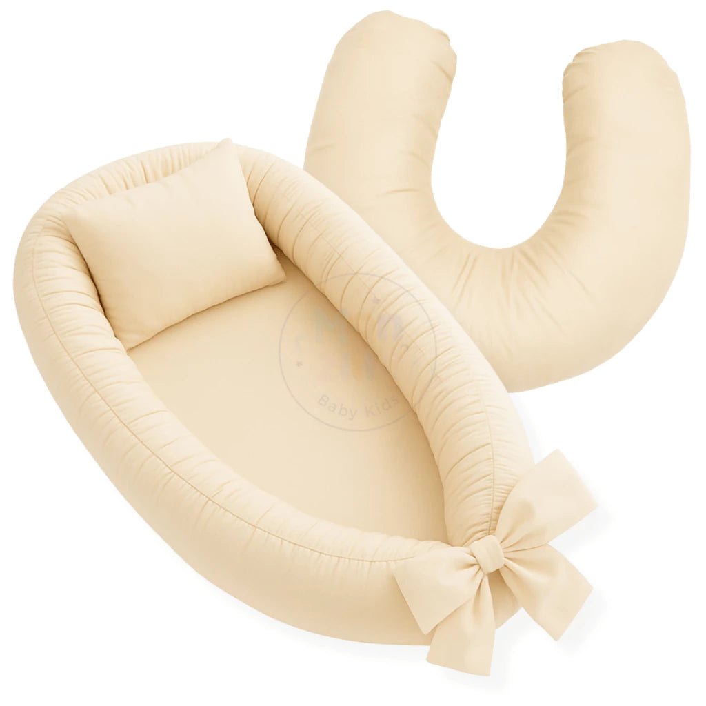 Ninho Redutor de Berço + Almofada de Amamentação 2 em 1 | 100% Conforto | Ajustável | Capa com Zíper