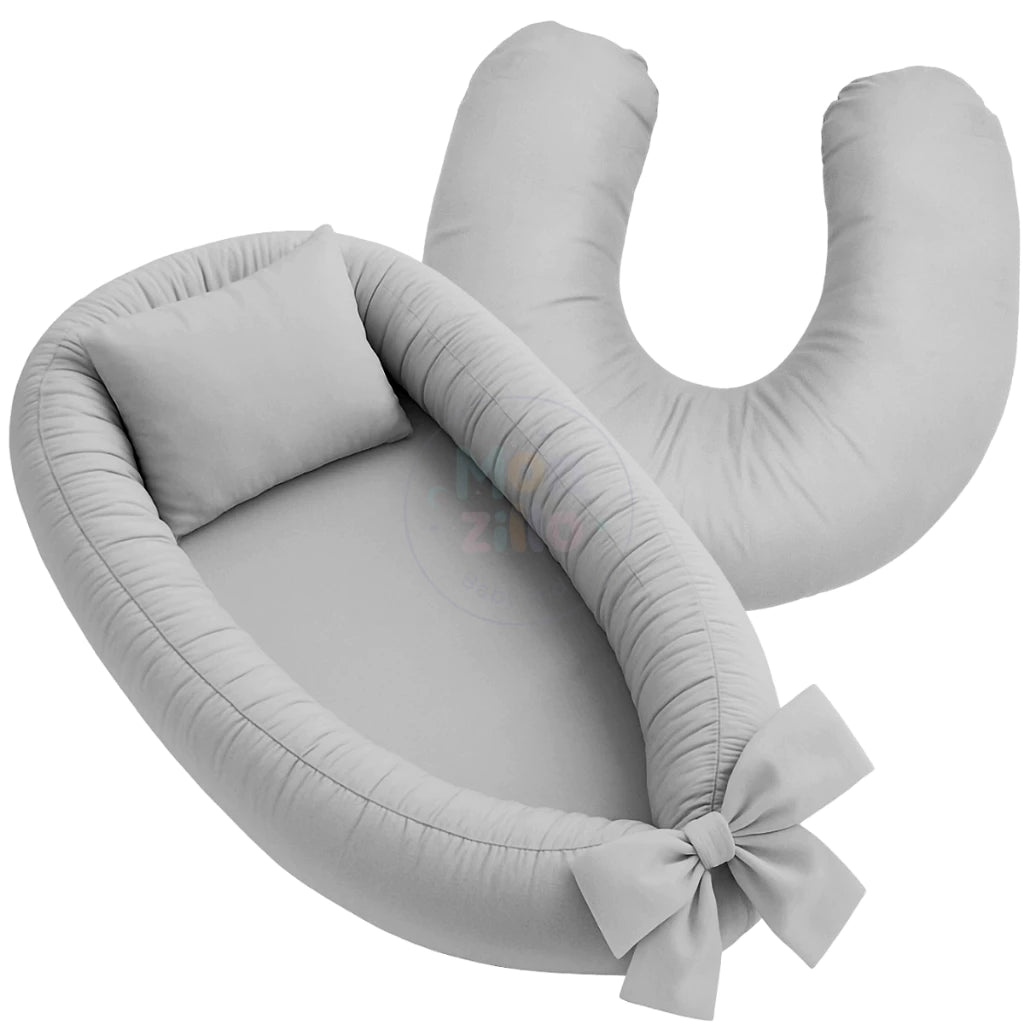 Ninho Redutor de Berço + Almofada de Amamentação 2 em 1 | 100% Conforto | Ajustável | Capa com Zíper