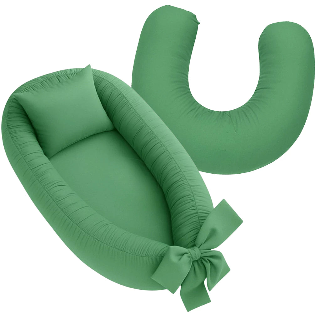 Ninho Redutor de Berço + Almofada de Amamentação 2 em 1 | 100% Conforto | Ajustável | Capa com Zíper